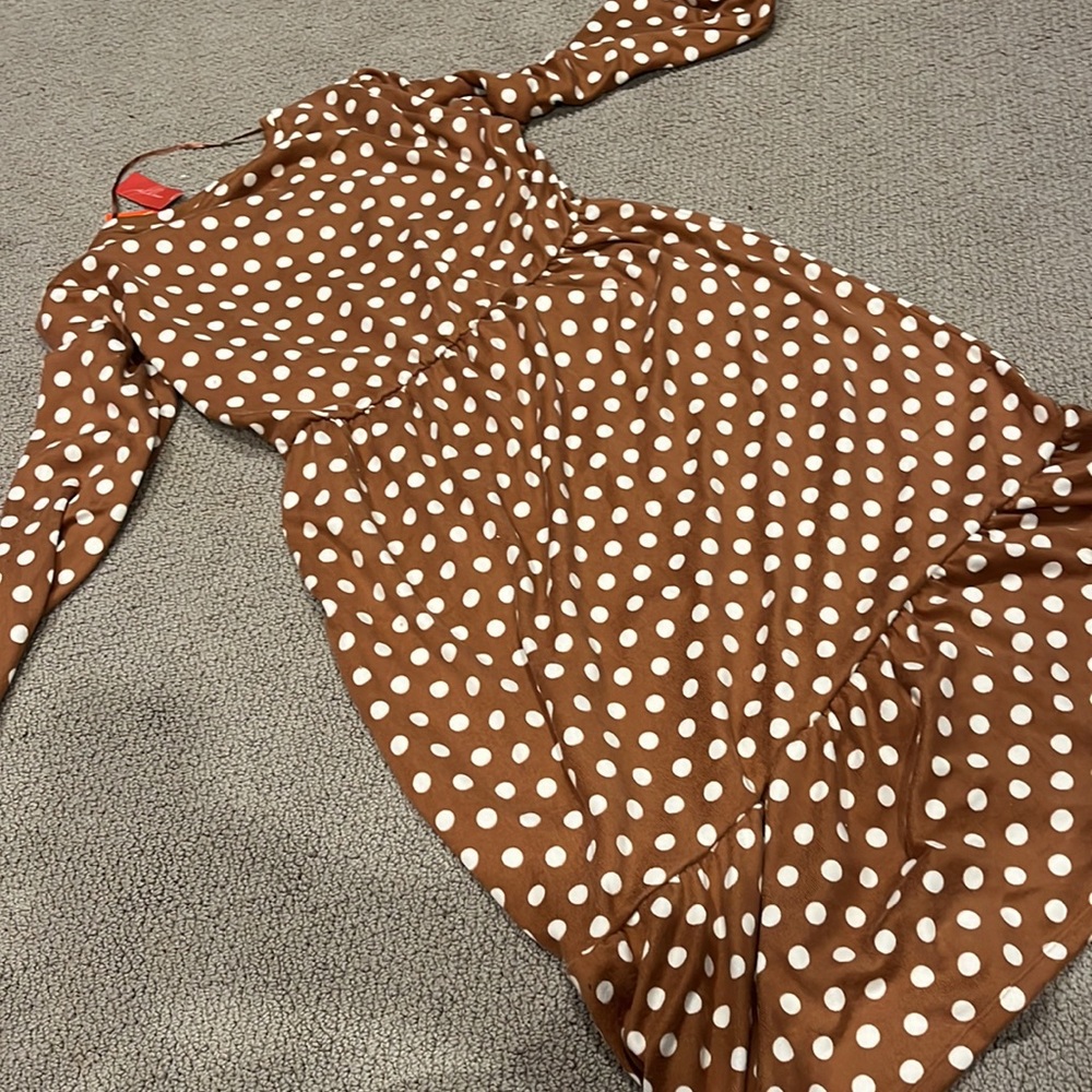 jillian harris X joe fresh polka dot dress NEW size L - Picture 7 of 7
